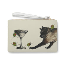 Load image into Gallery viewer, A Game of Cat and Olive Clutch
