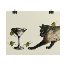 Load image into Gallery viewer, A Game of Cat and Olive Print
