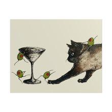 Load image into Gallery viewer, A Game of Cat and Olive Print

